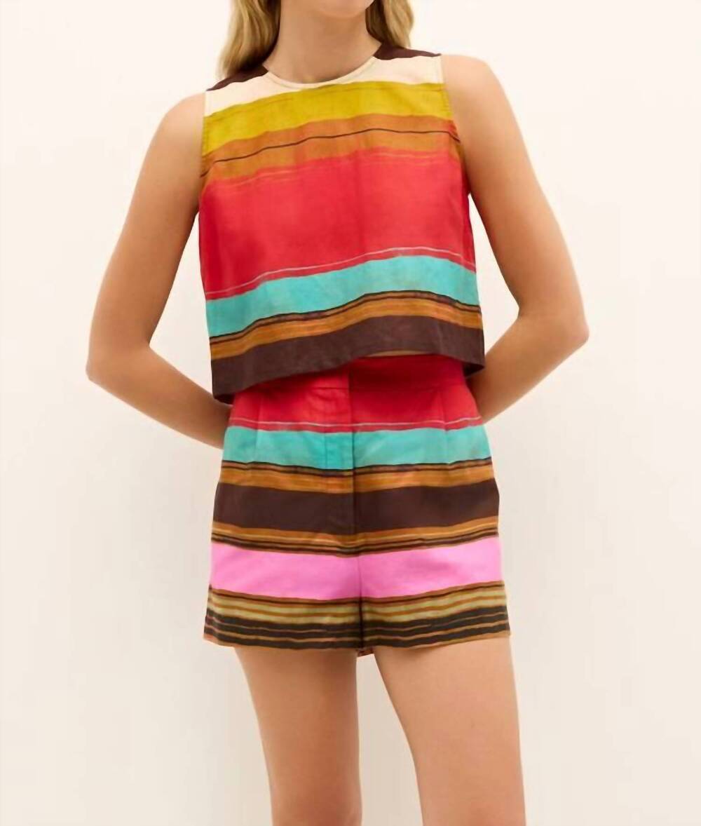 NEW MARIE OLIVER blanche high waist shorts in grotto